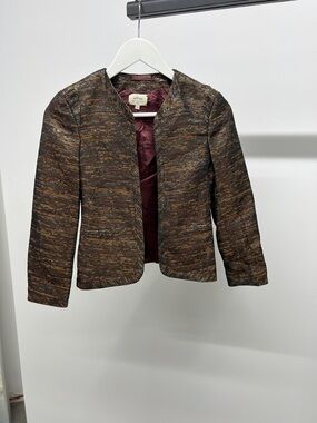 Wilfred Brown Multi-Tone Open Blazer
